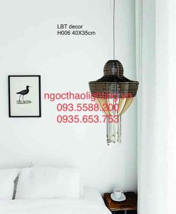 Đèn thả gỗ cao cấp 07 _ ngocthaolighting.vn